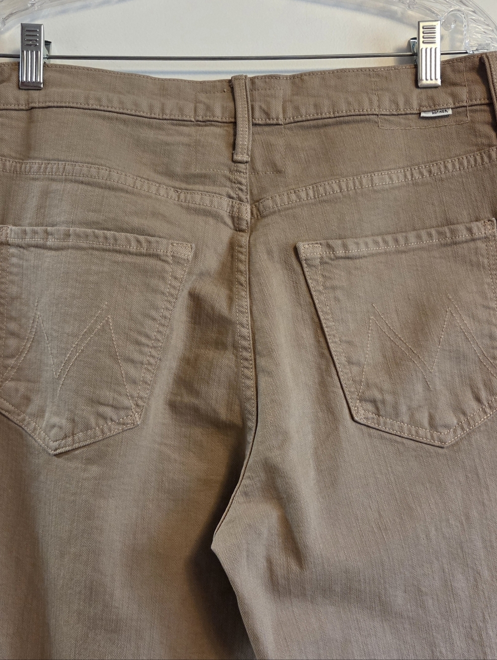 MOTHER The Dodger Flood Jeans Pants Dark Khaki Size 29 - Picture 6 of 12